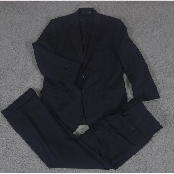Brooks Brothers 2-Piece Suit Men 42R Pants 36x30 Pinstripe Estrato 1818 Madison